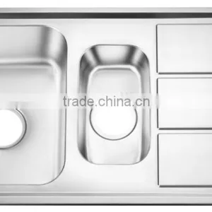 Yacht,Boat,Train and Public Mobile Toilet Used Stainless Steel Washing Basin Kitchen Sink Round Shape With Drain Board GR-Y619 thumbnail-5