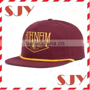 Customize Snapback Hats Flat Brim Two-tone Fitted Sports Hats thumbnail-4