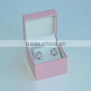 Luxury Custom Made Pink Jewelry Boxes With Sleeve and Velvet Lining thumbnail-6
