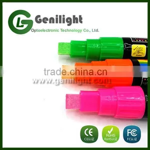 RAINBOW CHALK LIQUID CHALK PENS 15MM LARGE WET WIPE MARKERS thumbnail-2
