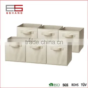 Fabric Nonwoven Storage Cube and Bin, Foldable Fabric Storage Cube thumbnail-1