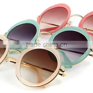 ADE WU Reminiscent Wholesale Metal Temple Sunglass Round SMU 12NS thumbnail-3