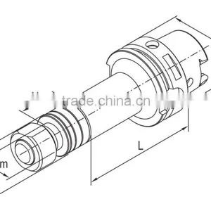 HSK63A-SCA22-100 SCA Cutting Tool Side Cutter Holder thumbnail-1