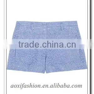 Lace Coated Blue Sunny Fashion Style Short. thumbnail-2