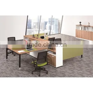 Wooden Office Cubicle Office Partition Table Furniture thumbnail-1