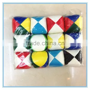 Hot Sale 4 Panels Wholesale Eco-friendly Pu Leather Juggling Balls thumbnail-1