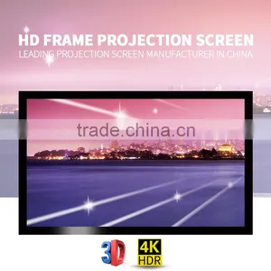 Home Theater System 120 Inch 16:9 Fixed Frame Projector Screen With Front Projection Screen thumbnail-1