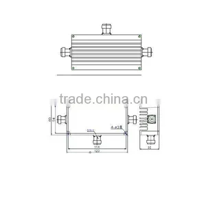 380-960/1710-2200MHz, Wideband RF Diplexer thumbnail-1