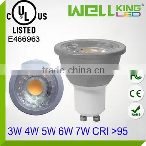 CRI 90 95 UL Energy Star 3w 4w 5w 6w 7w GU10 Dimmable COB Led Spotlight Lamp thumbnail-1