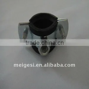 Single Ring Pipe Clamp With Rubber M6 thumbnail-1