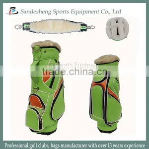 Green PU Leather Junior Golf Bag thumbnail-1
