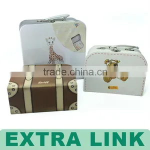 China Supplier New Product Cheap Metal Handle Cardboard Paper Suitcase thumbnail-1