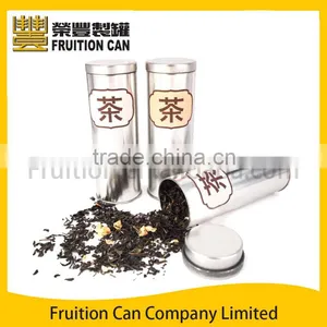 Tall Round Tea Tin With Slip Lid thumbnail-1