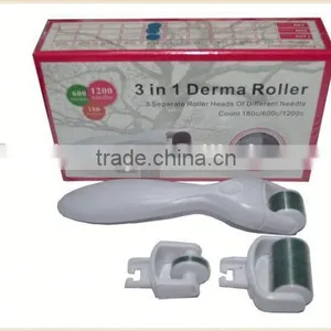 Changeable Heads 2015 Attractive Product Medical Derma Roller for Skin Rejuvention 3 in 1 Needles192,600,1200pins thumbnail-2