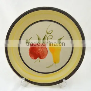 Hand Painted Fruit Plate Ceramic thumbnail-1