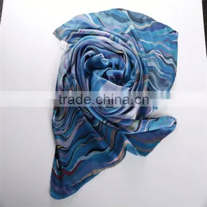 100% Polyester Silk Feel Scarf thumbnail-3
