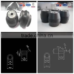 3mm Axis Mini Wheel Bearing 3x10x4 Neoprene Rubber Bearing thumbnail-1