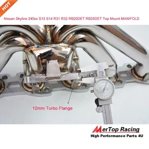 Mertop Skyline 240sx S13 S14 R31 R32 RB20 RB25 RB20DET RB25DET Top Mount MANIFOLD thumbnail-2