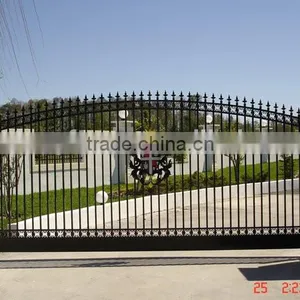 Metal Security Gate/ Luxury Wrought Iron Garden Door Outdoor/courtyard Gate Iron Craft Main Gate Double Security Gates thumbnail-3