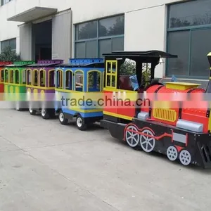 Amusement Park Electric Trackless Fun Train, Shopping Mall, Indoor and Outdoor Fun Train, Mini Electric Train thumbnail-1