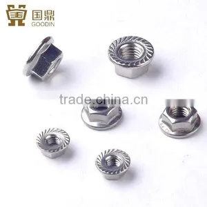 STAINLESS STEEL DIN6923 HEXAGON NUTS WITH FLANGE thumbnail-1