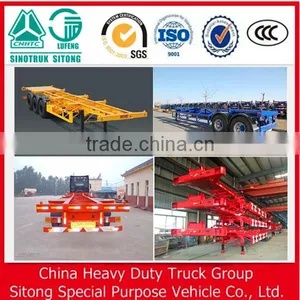 Trucks and Trailers , 3 Axle Skeleton Semi Trailer Container Chassis thumbnail-1