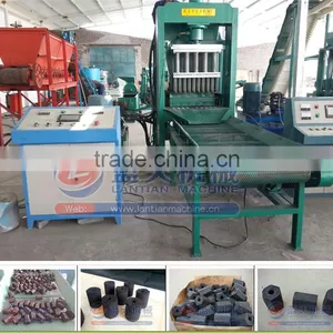 2015 Hot Sale Cube/round Shape Coconut Shell Charcoal Briquette Machine thumbnail-1