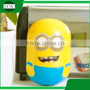 Children Plastic Mini Cartoon Minion Electric Plug Socket Led Sensor Day Night Lamp Light thumbnail-4