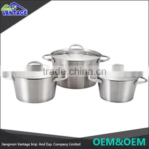 Good Quality Mirror Polished Cookware Set Cooking Pot Stainless Steel Cookware Pot thumbnail-1