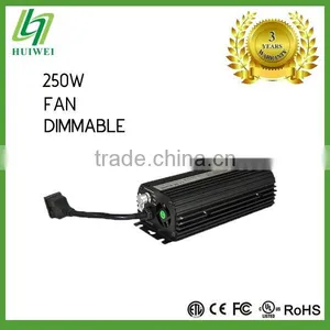 Hydroponic HID Ballast 250W Electronic Dimmable Ballast With Cooling Fan Original Manufacturer thumbnail-2