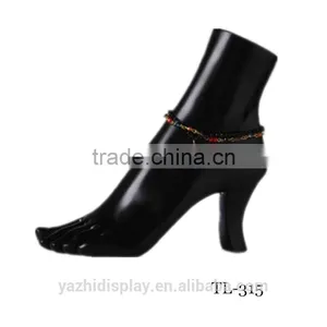Hot Sale High-heeled Fiberglass Foot Mannequin for Jewelry Display thumbnail-1
