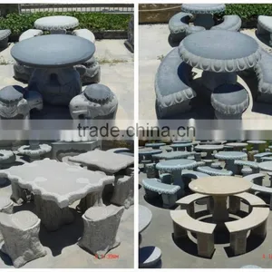 Granite Garden Table And Chair thumbnail-1