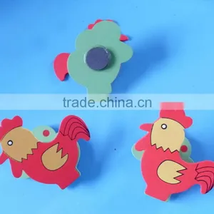 Hand Painted Wooden Rooster Stick Craft thumbnail-1