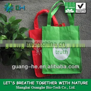 100% Biodegradable Polylactic Acid/PLA Non-woven Bag Material and High-firm Bags thumbnail-1