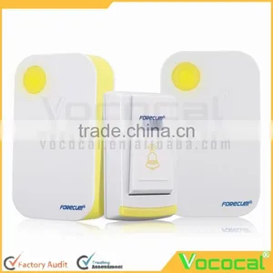 Forecum4f 36 Melody LED Light Flashing Wireless Doorbell Digital Door Chime Transmitter + 2 Pcs Receiver thumbnail-1