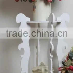 Wood-Plastics Composite Decorative 2 Tier Flower Plant Shelf thumbnail-1