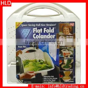 Factory Wholesale Flat Fold Colander thumbnail-1