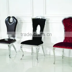 Hot Sale Stainless Steel Modern Dining Chair B406 thumbnail-2