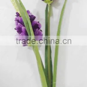 SJ1102028 Lavander Silk Flowers Factory Sell Directly 2 Branches Flower thumbnail-3
