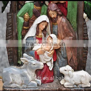 Christmas Manger Group Statues Souvenirs Catholic Religious Items thumbnail-4
