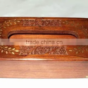 Wooden Tissue Box, Tissue Paper Holder, Paper Holder thumbnail-1