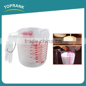 Toprank Cooking Tools Measuring Tool Precise Transparent Plastic PP Measuring Cup 3 Pcs Digital Measuring Cup Set thumbnail-1