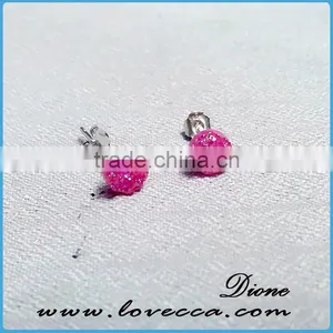 Fancy Stud Earring Latest Fashion Accessories Geode Earrings thumbnail-5