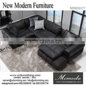Corner Leather Sofa Set Designs Modern l Shape Sofa thumbnail-1