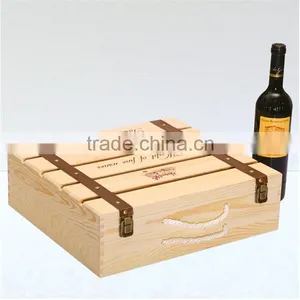 2016 Customized Handmade 4 Bottle Wooden Wine Gift Box thumbnail-5