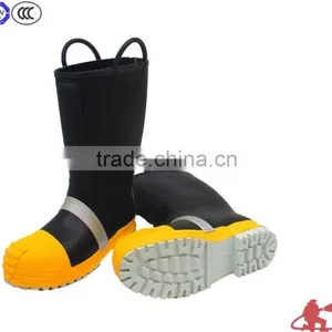 EN ISO 20345 Rubber Fire Fighter Boots With Steel Toe and Capes thumbnail-4