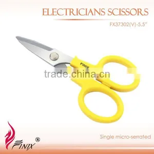 5.5" ABS Plastic Grip Electrician Scissors thumbnail-1