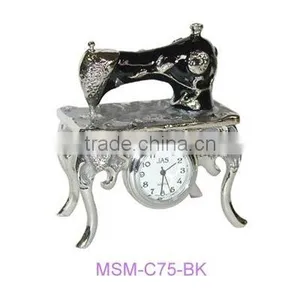 Miniature Sewing Machine With 4-legged Stand & Quartz Clock thumbnail-1