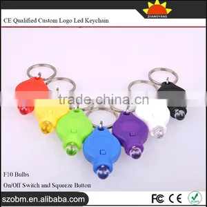 Plastic 40000mcd Mini LED Flashlight Keychain For Souvenirs And Gifts thumbnail-2