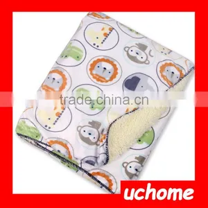 UCHOME Wholesale Custom Super Soft Cotton Plush Baby Infant Blanket thumbnail-5